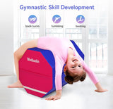 Gymnastics Octagon Tumbler Skill Shape Trainer, Exercise Gymnastic Equipment Backbend, Handsprings Tumbling Mat for Gym Exercise Cheerleading Martial Arts Home Use