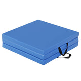 2" Tri-Fold 6' X 2' Blue Exercise Mat