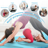 4-Panel Folding Gymnastics Mat with Carrying Handles for Home Gym