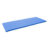 4-Panel Folding Gymnastics Exercise Mat with Handles, 4' X 10' X 2", Blue