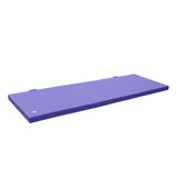 Tri-Fold Gymnastics Exercise Mat with Handles, 6' X 2' X 2", Purple