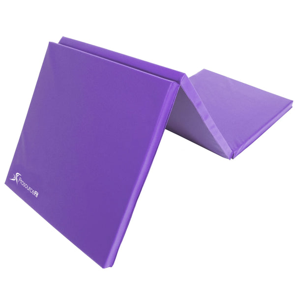 Tri-Fold Folding Gymnastics Mat 6’X2’ for Exercise