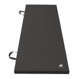 Tri-Fold Gymnastics Exercise Mat with Handles, 6' X 2' X 2", Black