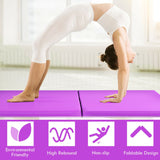 6 X 2 Feet Gymnastic Mat with Carrying Handles for Yoga