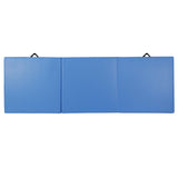 2" Tri-Fold 6' X 2' Blue Exercise Mat