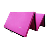 All Purpose 4'X10'X2" Extra Thick High Density anti Tear Gymnastics Gym Folding Exercise Aerobics Mats, Pink