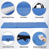 2" Tri-Fold 6' X 2' Blue Exercise Mat