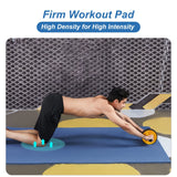 78"X51" Large Exercise Mat 1/2" Thick TPE Foam Yoga HIIT Workout Floor Gym Mat Blue