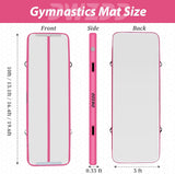 Gymnastics Air Mat 10Ft/13Ft/16Ft/20Ft Tumbling Mat Inflatable Gymnastics Tumble Track for Home/Gym/Training/Cheerleading/Water with Electric Pump