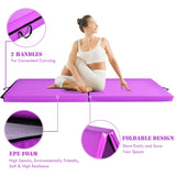 6 X 2 Feet Gymnastic Mat with Carrying Handles for Yoga